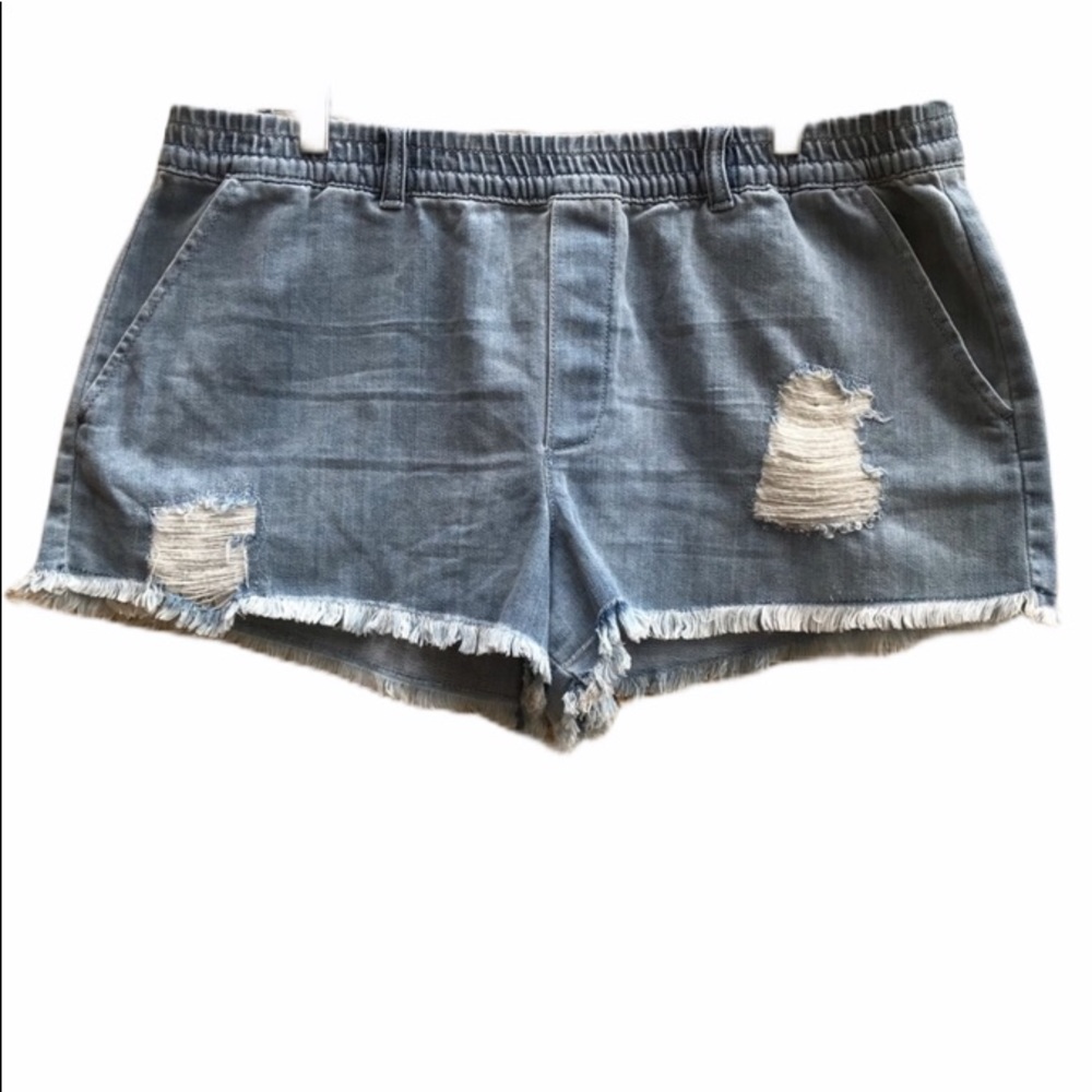 Aerie distressed shorts.